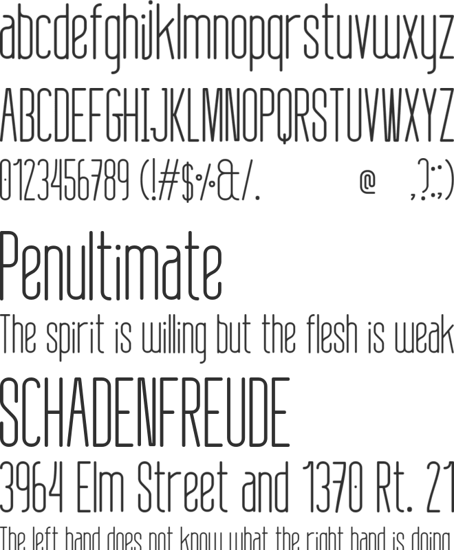 Linja font preview