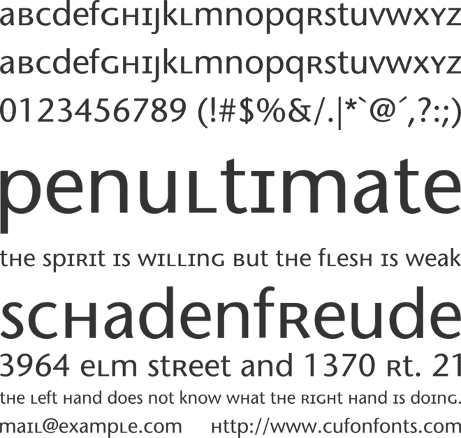 MigraineSans font preview