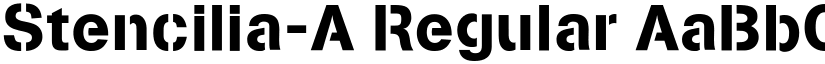 Stencilia-A Regular font