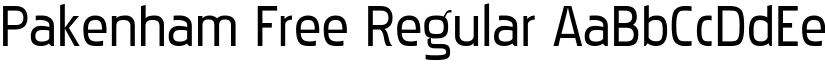Pakenham Free Regular font
