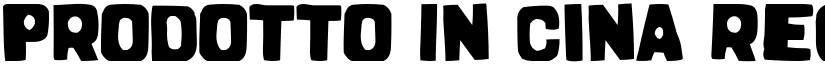 Prodotto In Cina Regular font