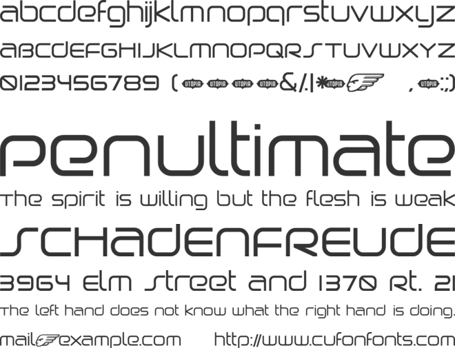 Birdman font preview