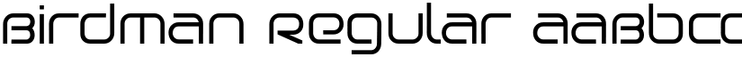 Birdman Regular font