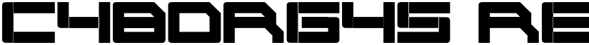 Cyborg45 Regular font