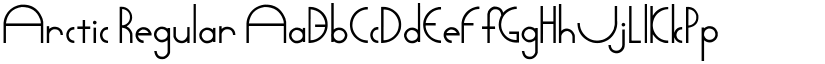 Arctic Regular font