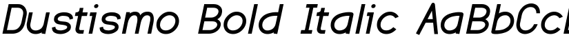 Dustismo Bold Italic font