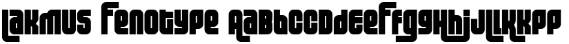 Lakmus Fenotype font