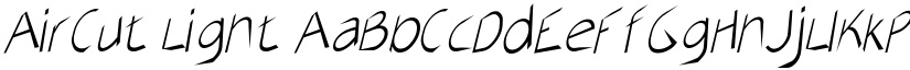AirCut Light font