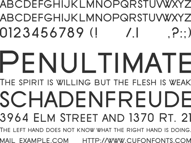 SF Old Republic SC font preview