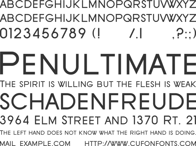 SF Old Republic SC font preview