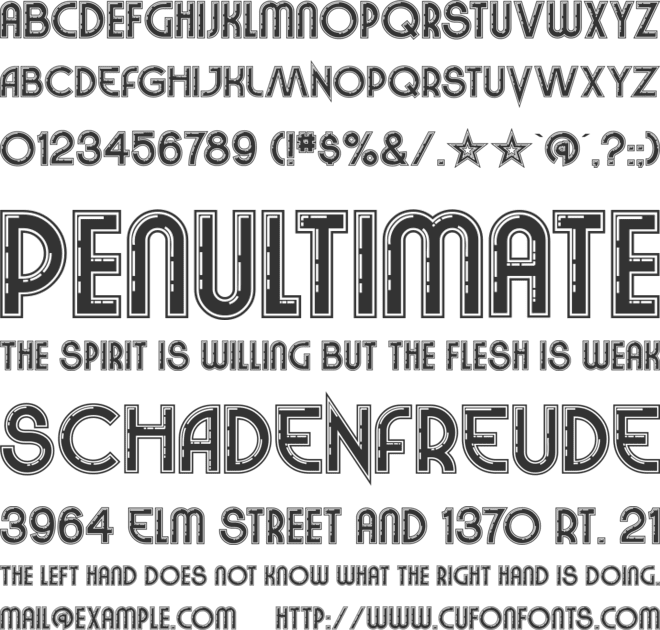 Vinyl Smooth BV font preview