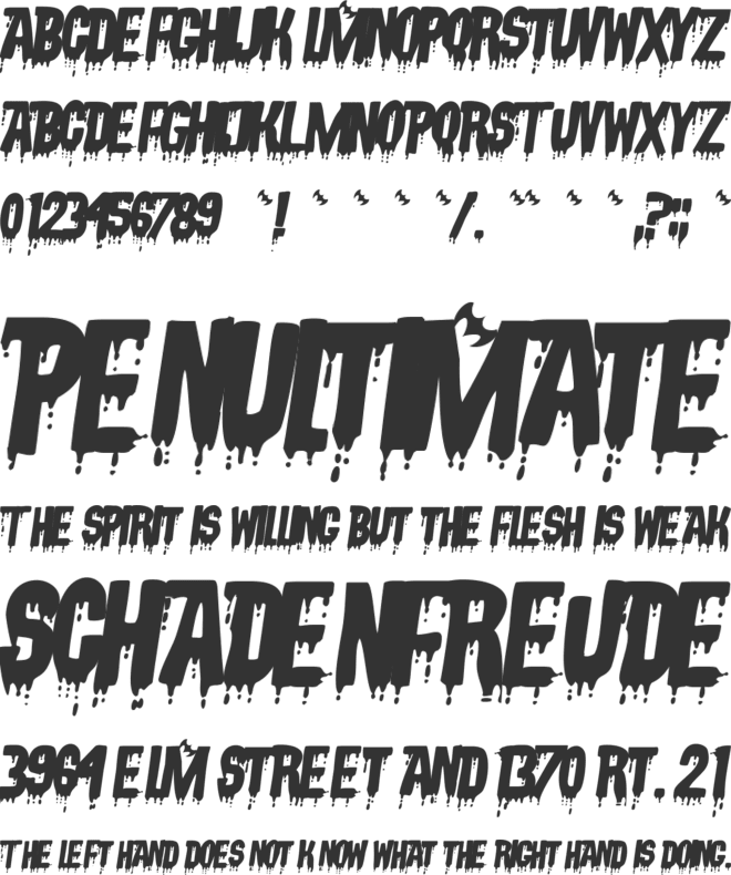 VampyrishABC-Oblique font preview