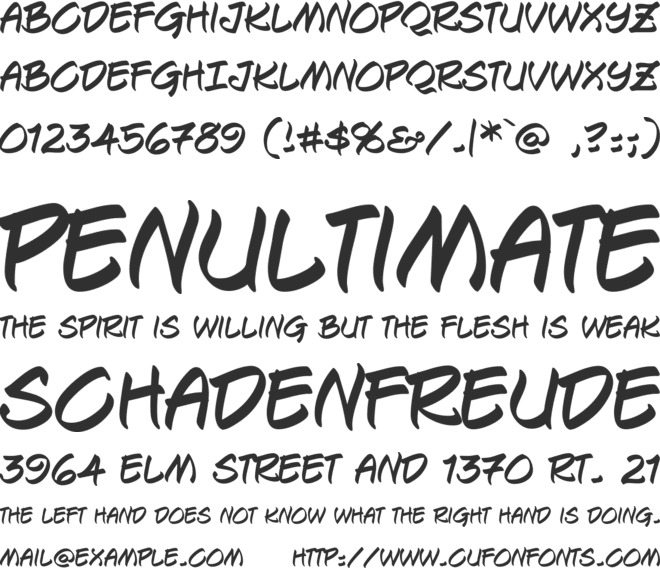 Keelhauled BB font preview