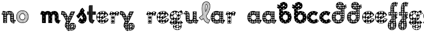 No Mystery Regular font