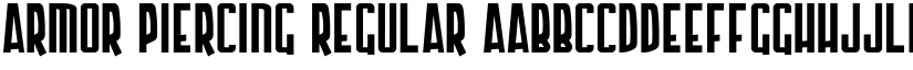 Armor Piercing Regular font