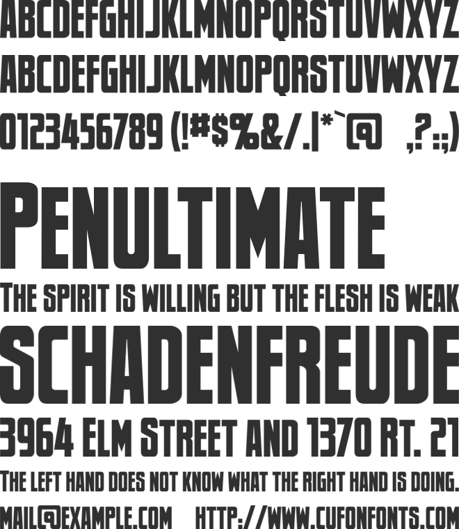Newsflash BB font preview