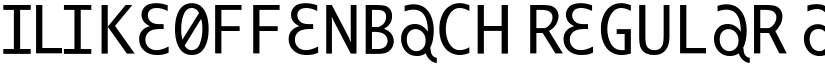 ILikeOffenbach Regular font