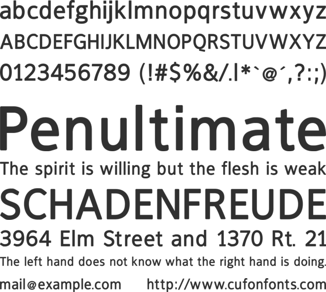 FranKleinBold font preview