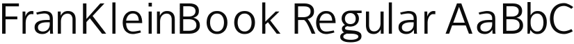 FranKleinBook Regular font