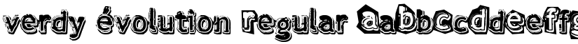 verdy évolution Regular font