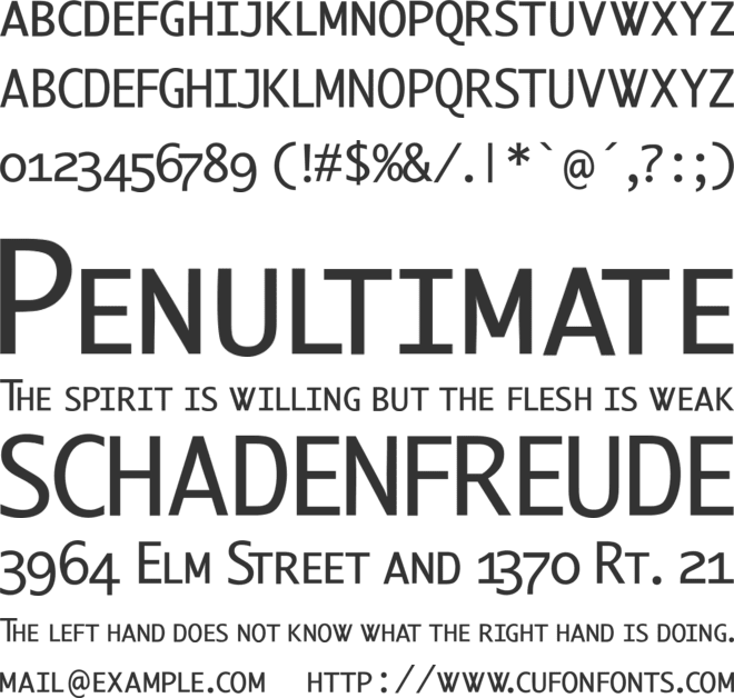 BerlinSmallCaps font preview