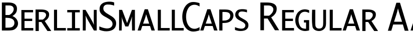 BerlinSmallCaps Regular font