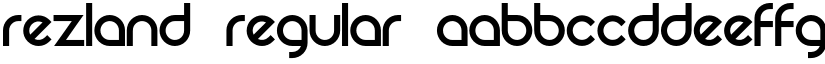 Rezland Regular font