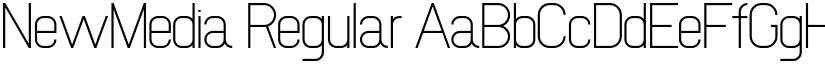 NewMedia Regular font
