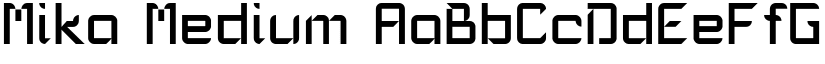 Mika Medium font
