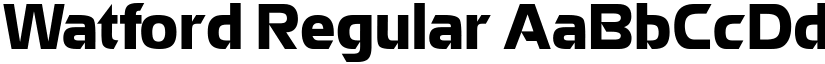 Watford Regular font