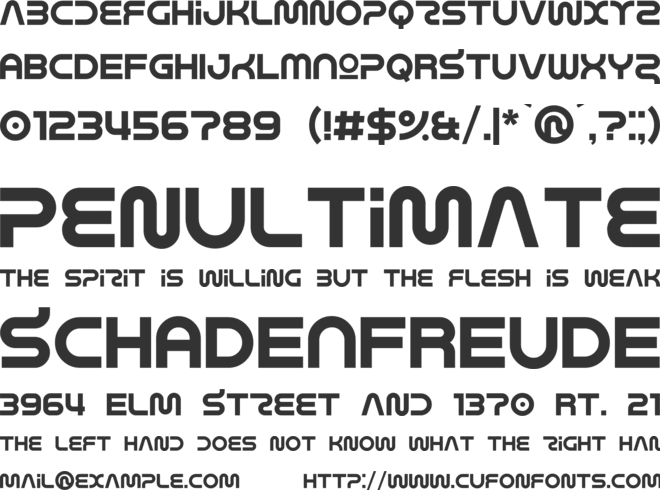 Wagamama font preview