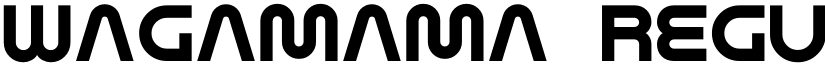 Wagamama Regular font