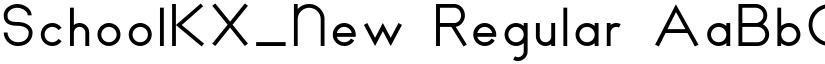 SchoolKX_New Regular font