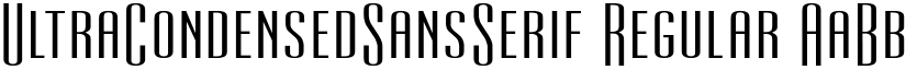 UltraCondensedSansSerif font download