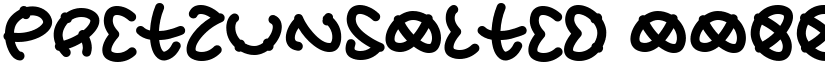 PretzUnsalted font