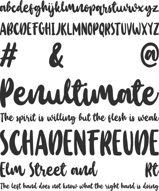 Baby Wildy Personal font preview