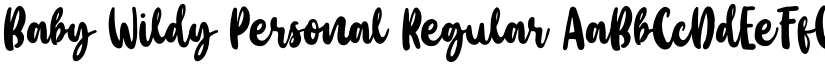 Baby Wildy Personal Regular font
