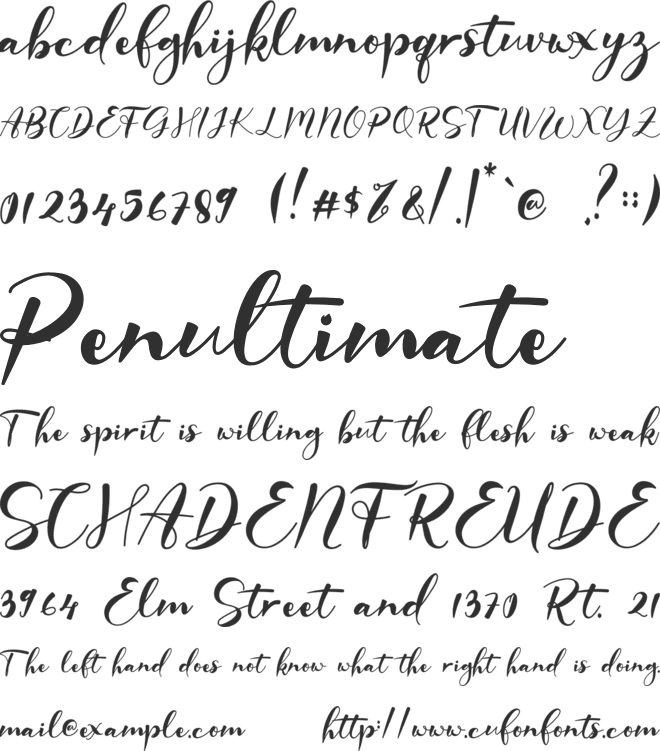 GISELLE font preview