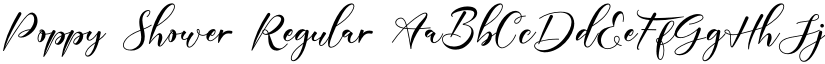 Poppy Shower Regular font