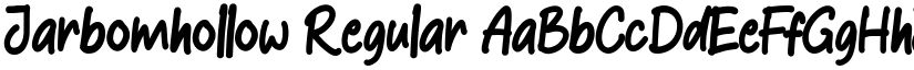 Jarbomhollow Regular font