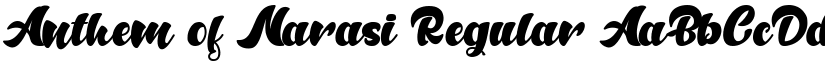 Anthem of Narasi Regular font