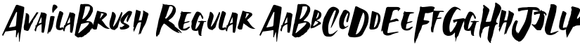 AvailaBrush font download