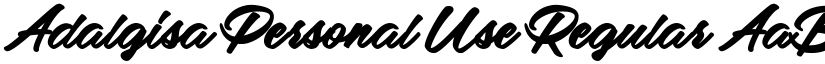 Adalgisa Personal Use font download