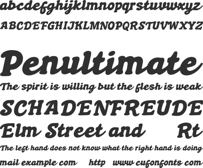 Cundrawan (cove703) font preview
