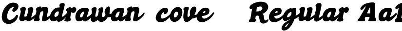 Cundrawan (cove703) Regular font