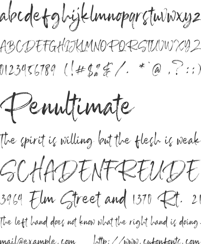 SailRoyals font preview