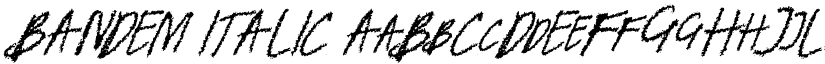 BANDEM ITALIC font