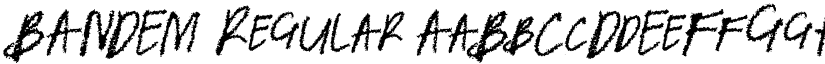 BANDEM Regular font