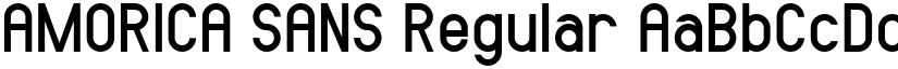 AMORICA SANS Regular font
