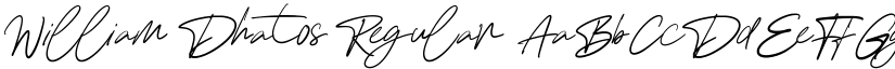 William Dhatos Regular font